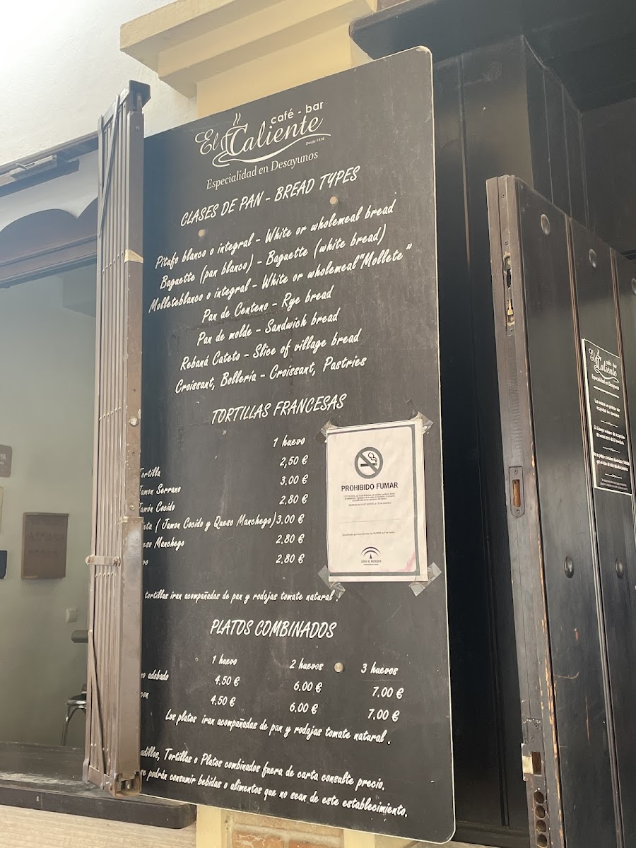 Menu Cafe - Bar El Caliente-10